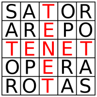 Sator-Quadrat © public domain