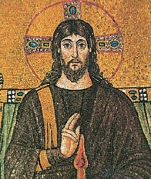 Christus-Darstellung in Sant'Apollinare Nuovo, Ravenna, 6. Jahrhundert / © public domain